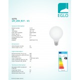EGLO 11771 | E27 Eglo LED izvori svjetlosti svjetiljka