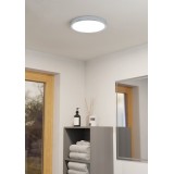 EGLO 30892 | Fueva-5 Eglo zidna, stropne svjetiljke LED panel okrugli 1x LED 2200lm 4000K IP44 krom, bijelo