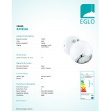 EGLO 31001 | Bimeda Eglo spot svjetiljka elementi koji se mogu okretati 1x GU10 240lm 3000K bijelo, krom