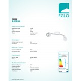 EGLO 31002 | Bimeda Eglo spot svjetiljka elementi koji se mogu okretati 2x GU10 480lm 3000K bijelo, krom