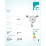 EGLO 31416 | Mini-LED Eglo zidna, stropne svjetiljke svjetiljka elementi koji se mogu okretati 3x GU10 720lm 3000K bijelo, krom