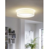 EGLO 31588 | Eglo-Pasteri-W Eglo stropne svjetiljke svjetiljka okrugli 1x LED 950lm 3000K bijelo mat, poniklano mat