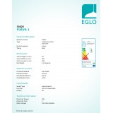EGLO 33625 | Fueva-1 Eglo zidna, stropne svjetiljke LED panel četvrtast 1x LED 2700lm 4000K IP44 krom, bijelo