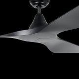 EGLO 35109 | Portsea Eglo ventilator stropne svjetiljke daljinski upravljač timer crno mat