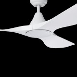 EGLO 35112 | Portsea Eglo ventilatorska lampa stropne svjetiljke daljinski upravljač sa podešavanjem temperature boje, timer 1x LED 2300lm 3000 - 4000 - 5000K bijelo mat, opal