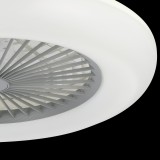 EGLO 35144 | Sayulita Eglo ventilatorska lampa stropne svjetiljke okrugli daljinski upravljač jačina svjetlosti se može podešavati, sa podešavanjem temperature boje, timer 3x LED 4500lm 2700 <-> 6500K bijelo, sivo, opal