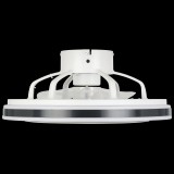 EGLO 35182 | Almeria-EG Eglo ventilatorska lampa stropne svjetiljke okrugli daljinski upravljač jačina svjetlosti se može podešavati, sa podešavanjem temperature boje, timer 3x LED 3300lm 2700 <-> 6500K bijelo, crno, opal