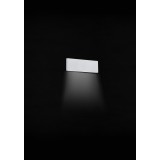 EGLO 39268 | Climene Eglo zidna svjetiljka oblik cigle jačina svjetlosti se može podešavati 2x LED 1000lm 3000K brušeni aluminij, bijelo