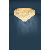 EGLO 39461 | Valparaiso Eglo stropne svjetiljke svjetiljka 25x E14 zlatno, kristal, prozirno