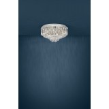 EGLO 39491 | Valparaiso Eglo stropne svjetiljke svjetiljka 11x E14 krom, kristal, prozirno