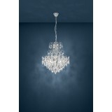 EGLO 39523 | Fenoullet Eglo luster svjetiljka 5x E14 krom, kristal, prozirno