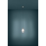 EGLO 39564 | Estanys Eglo visilice svjetiljka 1x E27 crno, prozirna crna