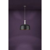 EGLO 39588 | MonteFuerte Eglo visilice svjetiljka 3x E27 crno, kristal, prozirno