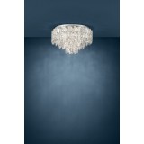 EGLO 39624 | Calmeilles Eglo stropne svjetiljke svjetiljka 10x E14 krom, kristal, prozirno