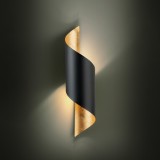 EGLO 39654 | Jabaloyas-Prebone Eglo zidna svjetiljka 1x E27 crno, zlatno