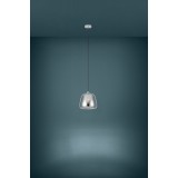 EGLO 39666 | Albarino Eglo visilice svjetiljka 1x E27 krom, prozirna crna
