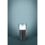 EGLO 39728 | Molineros Eglo stolna svjetiljka 27cm sa prekidačem na kablu 1x GU10 400lm 3000K crno, bijelo, prozirno