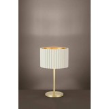 EGLO 39766 | Tamaresco Eglo stolna svjetiljka 52cm sa prekidačem na kablu 1x E27 brušeno zlato, bijelo, zlatno