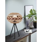 EGLO 43274 | Dondarrion Eglo stolna svjetiljka 41,5cm sa prekidačem na kablu 1x E27 crno, bezbojno, burgundac