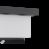 EGLO 48968 | Utrera Eglo zidna svjetiljka sa senzorom, svjetlosni senzor - sumračni prekidač solarna baterija, elementi koji se mogu okretati 1x LED 800lm 4000K crno, bijelo