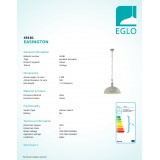 EGLO 49181 | Easington Eglo visilice svjetiljka 1x E27 krom