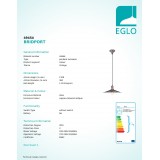 EGLO 49454 | Bridport Eglo visilice svjetiljka 1x E27 antik crveni bakar