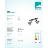 EGLO 49649 | Barnstaple Eglo spot svjetiljka elementi koji se mogu okretati 2x E27 braon antik, crno, antički cink