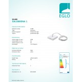 EGLO 61489 | Eglo utikač napoja rezervni dijelovi bijelo