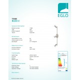 EGLO 75385 | Buzz-C Eglo zidna, stropne svjetiljke svjetiljka daljinski upravljač jačina svjetlosti se može podešavati, promjenjive boje, elementi koji se mogu okretati 3x GU10 660lm RGBK satenski nikal