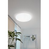 EGLO 75507 | GironS-LED Eglo stropne svjetiljke svjetiljka okrugli daljinski upravljač sa podešavanjem temperature boje 1x LED 2300lm 2700 <-> 6500K bijelo, učinak kristala