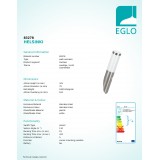 EGLO 83278 | Helsinki Eglo zidna svjetiljka sa senzorom 1x E27 IP44 plemeniti čelik, čelik sivo, bijelo