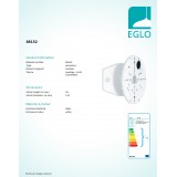 EGLO 88152 | Corner Eglo zidna rezervni dijelovi, moztaža za ćošak bijelo