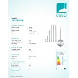 EGLO 88968 | Eglo cijev za kabel pribor krom