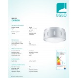 EGLO 89118 | Chiron Eglo zidna, stropne svjetiljke svjetiljka 1x G9 krom, aluminij, saten