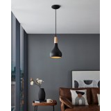 EGLO 900161 | Sabinar Eglo visilice svjetiljka 1x E27 crno, bezbojno