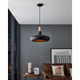 EGLO 900163 | Sabinar Eglo visilice svjetiljka 1x E27 crno, bezbojno