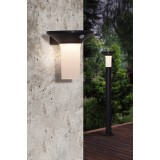 EGLO 900243 | Corbezzola Eglo zidna svjetiljka sa senzorom solarna baterija 1x LED 400lm 3000K IP44 grafit, opal