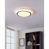 EGLO 900335 | Capasso Eglo zidna, stropne svjetiljke svjetiljka okrugli 1x LED 2200lm 3000K bijelo, crno, opal