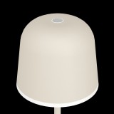 EGLO 900461 | Mannera Eglo nosiva, stolna svjetiljka sa tiristorski dodirnim prekidačem jačina svjetlosti se može podešavati, baterijska/akumulatorska, USB utikač 1x LED 200lm 3000K IP54 boja pijeska, bijelo