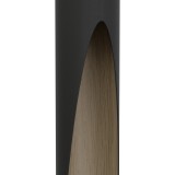 EGLO 900874 | Barbotto Eglo visilice svjetiljka šipka 1x GU10 345lm 3000K crno, tamno drvo