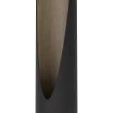 EGLO 900877 | Barbotto Eglo podna svjetiljka šipka 136,5cm sa nožnim prekidačem 1x GU10 345lm 3000K crno, tamno drvo