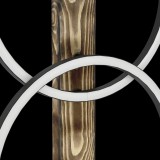 EGLO 900892 | Boyal Eglo podna svjetiljka 150cm sa nožnim prekidačem 2x LED 3400lm 3000K antik drvo, crno, bijelo