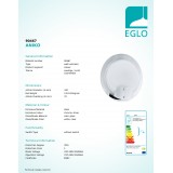 EGLO 90467 | Aniko Eglo zidna svjetiljka 1x 2GX13 / T5 krom, bijelo