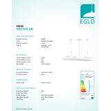 EGLO 90699 | Vectus Eglo visilice svjetiljka 4x G53 / AR111 bijelo