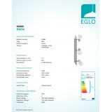 EGLO 90985 | Enea Eglo spot svjetiljka elementi koji se mogu okretati 3x E14 poniklano mat, bijelo