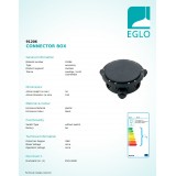 EGLO 91206 | Eglo kutija za spajanje pribor IP68 crno