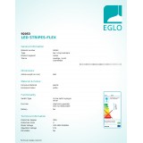 EGLO 92053 | Eglo-LS-Flex-IP Eglo LED traka svjetiljka sa prekidačem na kablu sa kablom i vilastim utikačem 2x LED 249lm + 1x LED 4000K bijelo