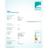 EGLO 92054 | Eglo-LS-Flex-IP Eglo LED traka RGB svjetiljka daljinski upravljač jačina svjetlosti se može podešavati, promjenjive boje 4x LED 168lm + 2x LED RGBK bijelo