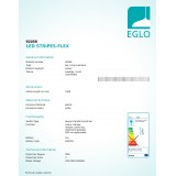 EGLO 92058 | Eglo-LS-Flex-IP Eglo LED traka RGB svjetiljka daljinski upravljač jačina svjetlosti se može podešavati, promjenjive boje 4x LED 312lm + 2x LED RGBK bijelo