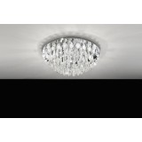 EGLO 93434 | Calaonda Eglo stropne svjetiljke svjetiljka okrugli 10x G9 7500lm krom, prozirna